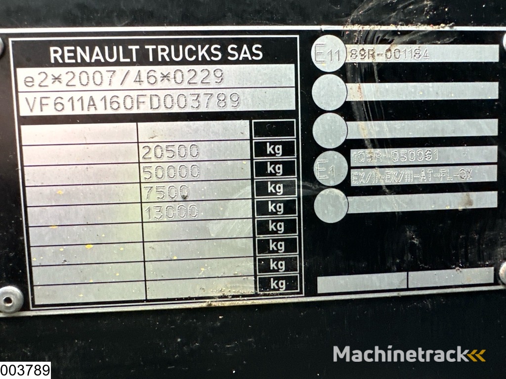 Renault T 460 EURO 6, Retarder, Standairco