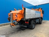 Minituur van Mercedes Actros 1832 4X4, Grit spreader, Snow plough, Tipper