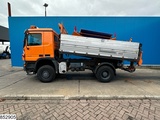Minituur van Mercedes Actros 1832 4X4, Grit spreader, Snow plough, Tipper