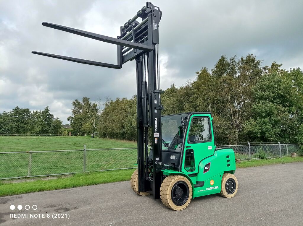 Hangcha CPD80 8 ton 4mt duplo lithium cabine