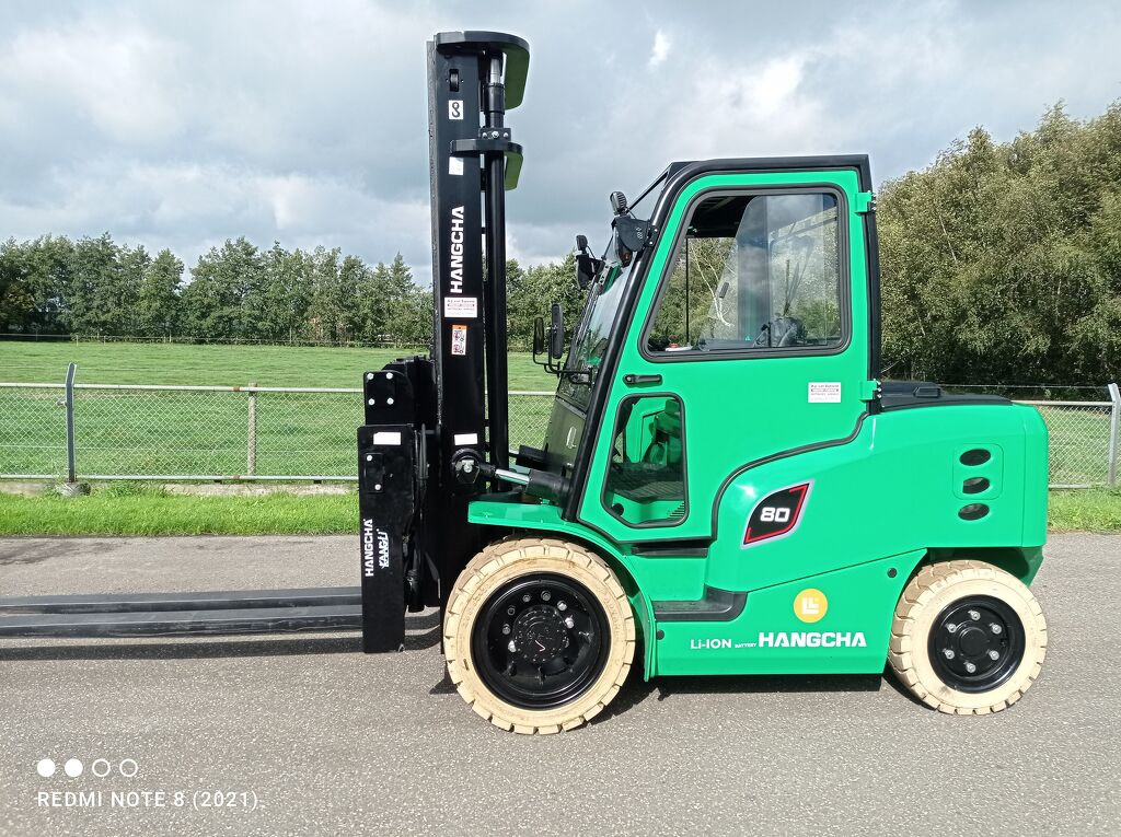 Hangcha CPD80 8 ton 4mt duplo lithium cabine