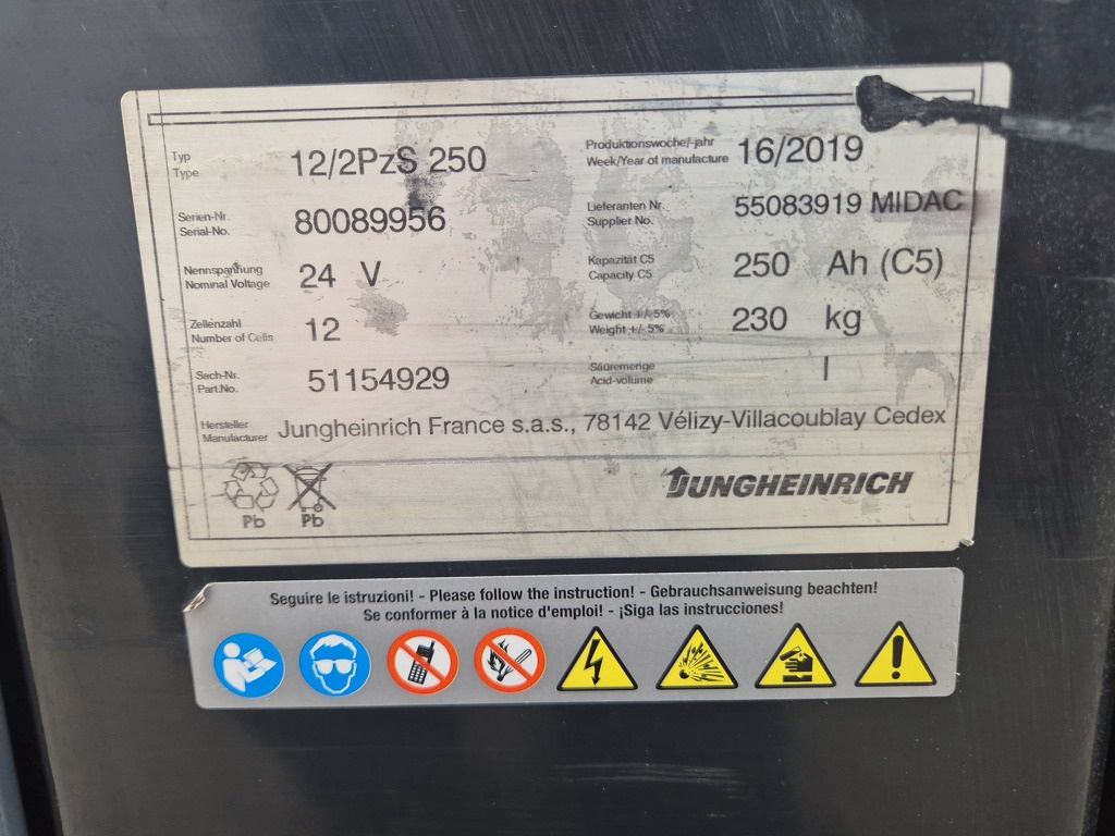 Jungheinrich EJC 212Z Stapelaar 1.2 ton  Mast 3f470  bj 2014  nieuwstaat