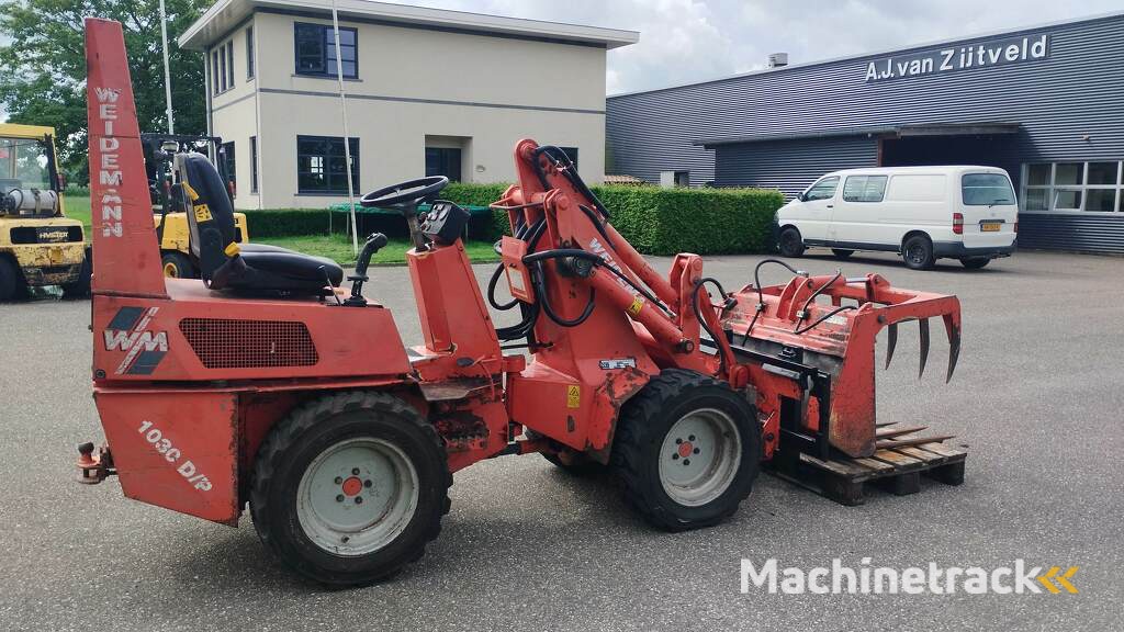 Weidemann Marge 1030D/P minishovel 22 pk  Joystick nieuwe bak , mestriek