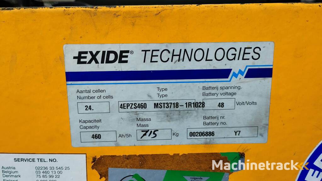 Jungheinrich EFG215 1.25 ton 3-Wieler Elektrisch, Mast 2F339 3074