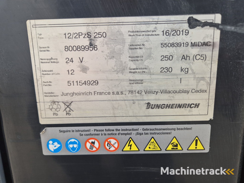 Jungheinrich EJC 212Z Stapelaar 1.2 ton  Mast 3f470  bj 2014  nieuwstaat