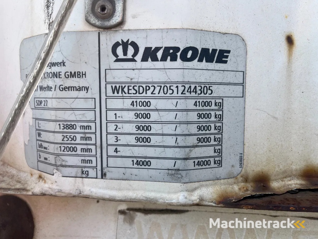 Krone SDP 27 - BPW/DRUM - 65.135