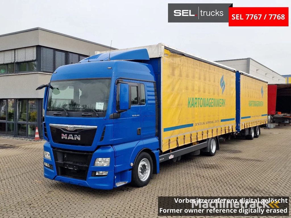 MAN TGX 18.440 4X2 LL-U ZF Intarder / Hubdach  / EDSCHA / Durchladezug