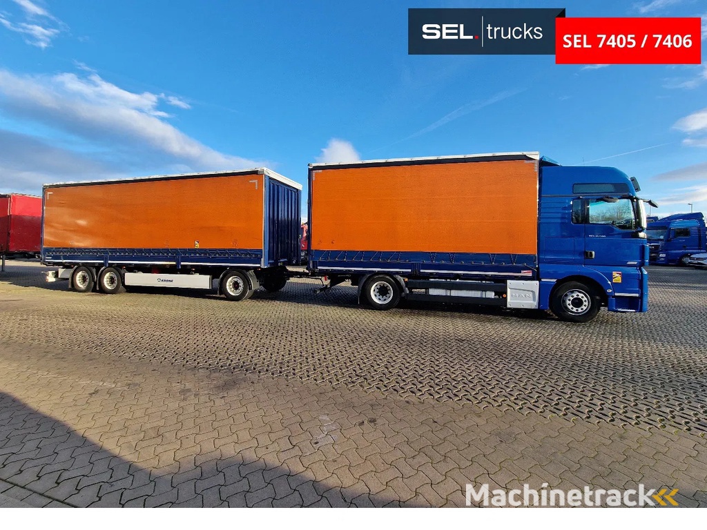 MAN TGX 18.580 4X2 LL ZF Intarder / Aluklappen / Durchladezug