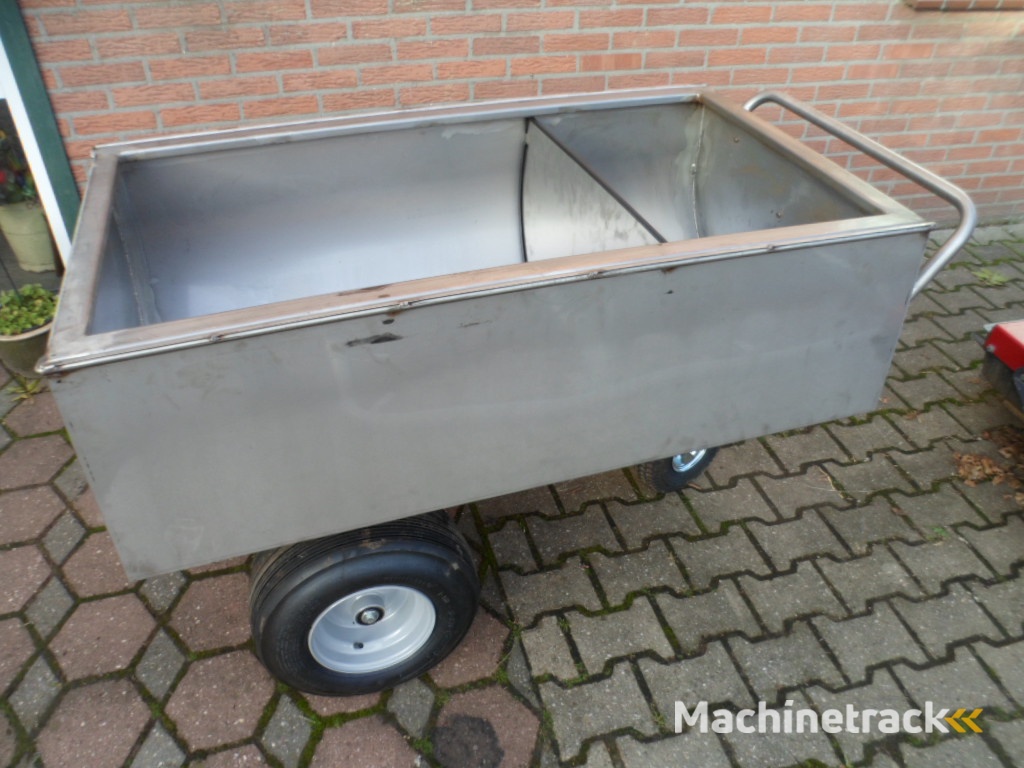 RVS voerwagen / voerkar