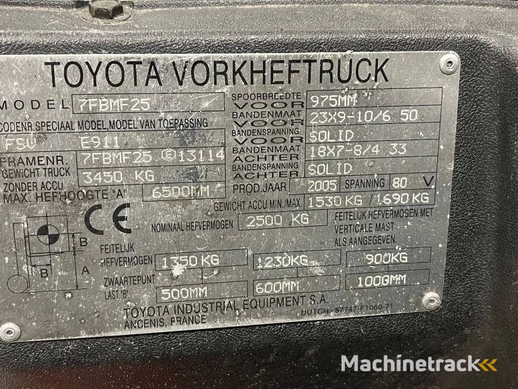 Toyota 7fbmf25
