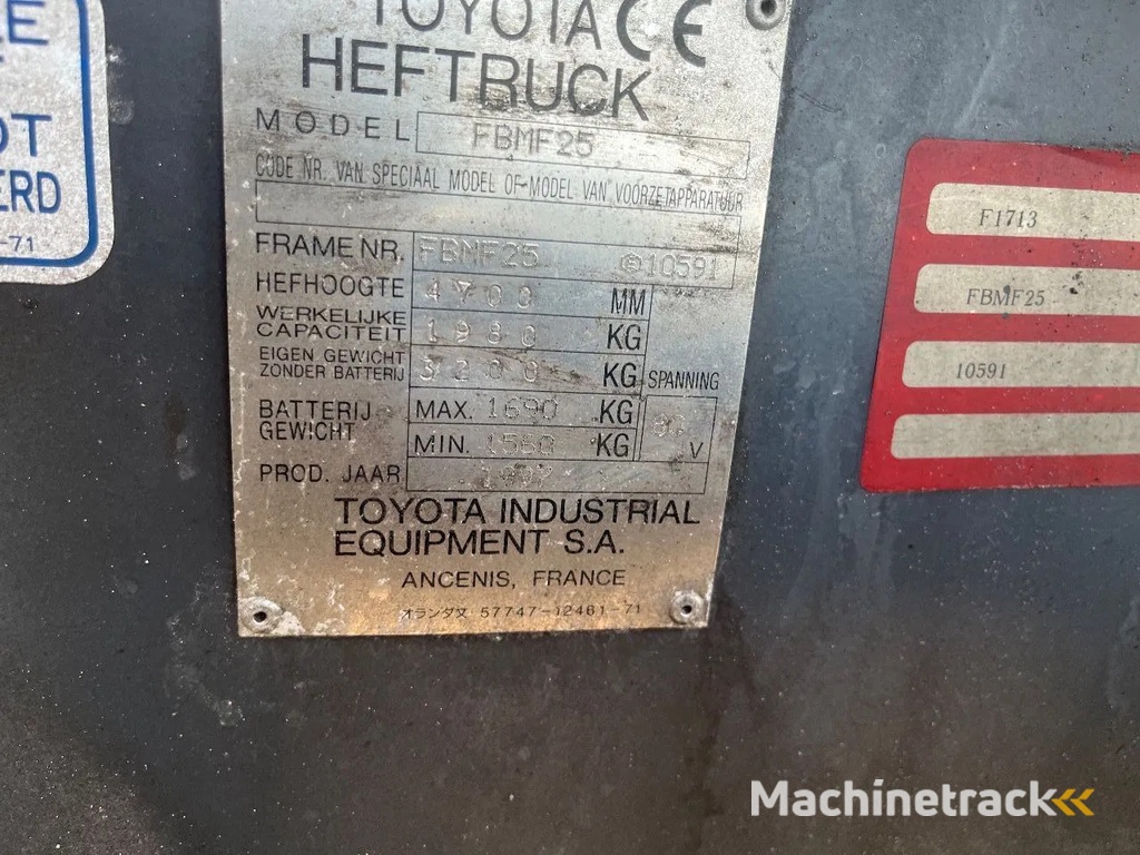 Toyota Fbmf25 2,5