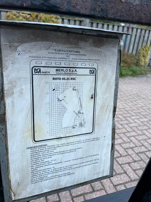 Werkbak werkkooi Merlo Manitou 9 mtr