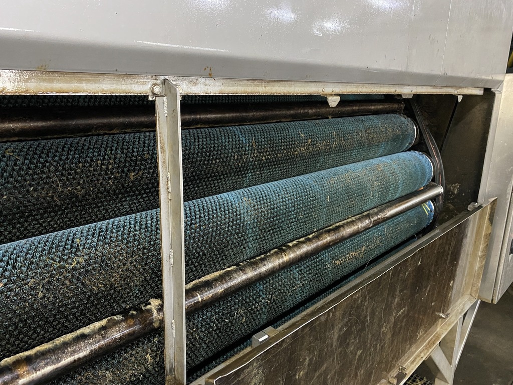 RVS trommelwasser borstelmachine wortel aardappel