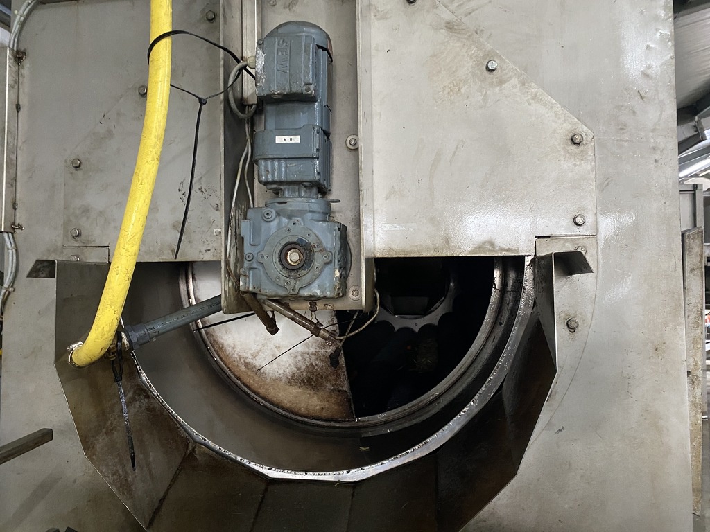 RVS trommelwasser borstelmachine wortel aardappel