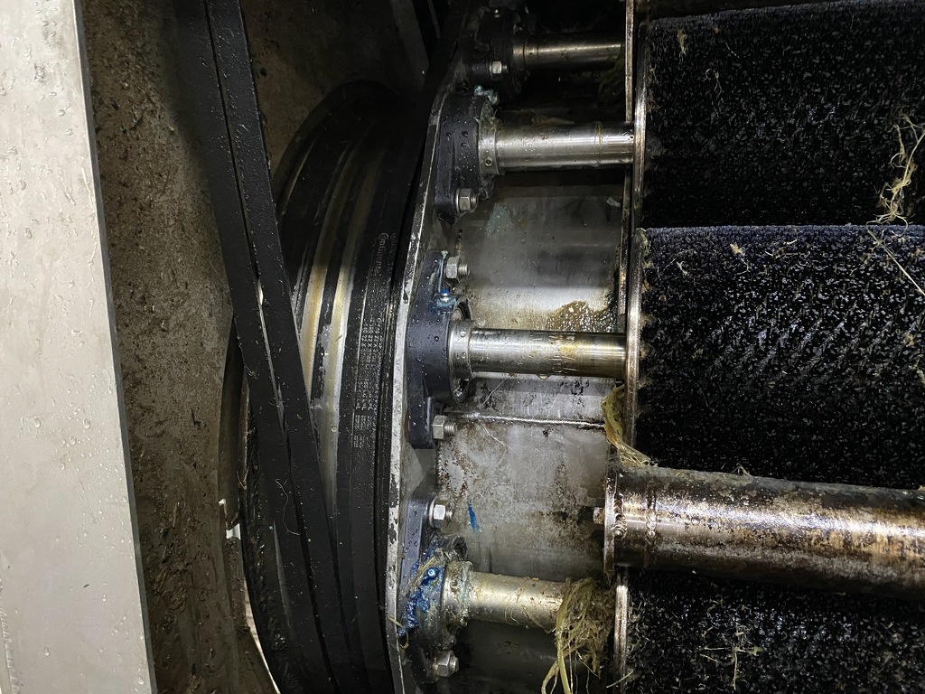 RVS trommelwasser borstelmachine wortel aardappel