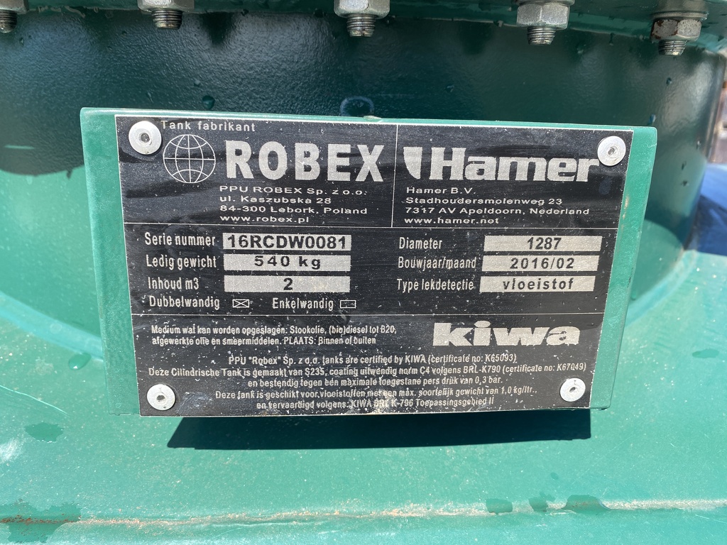 Dieseltank 2000 ltr Kiwa