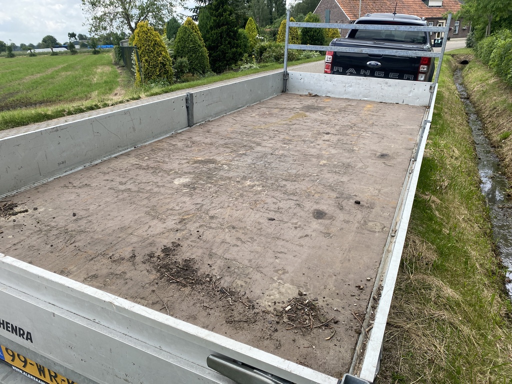 Henra plateau aanhanger 5 x 2 mtr