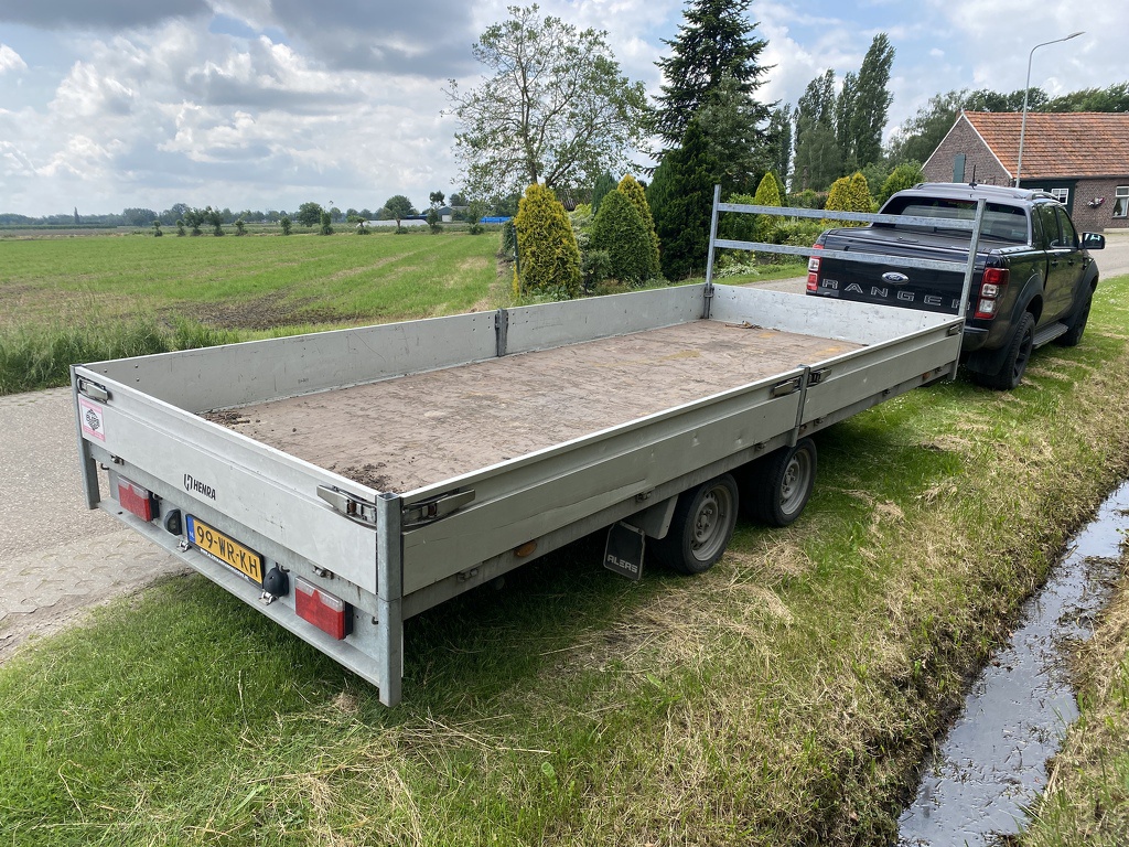 Henra plateau aanhanger 5 x 2 mtr
