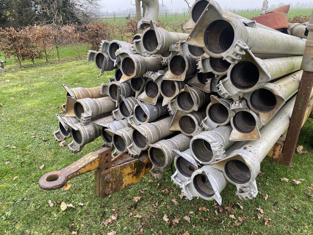 4" Humet buizen + wagen