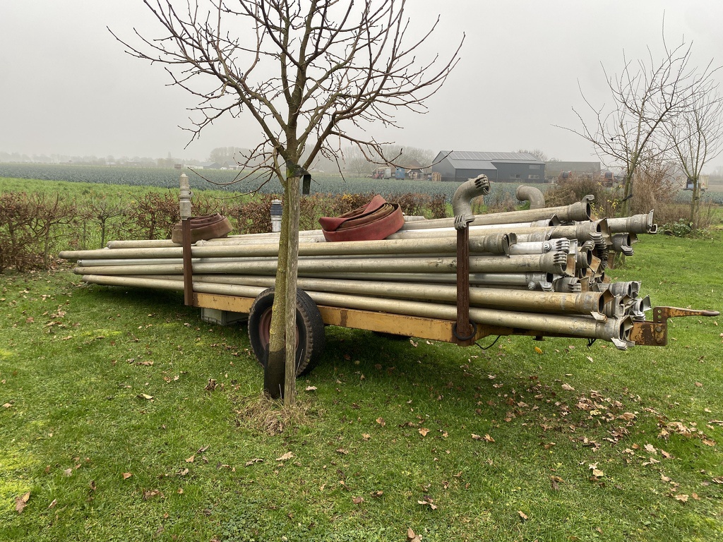 4" Humet buizen + wagen