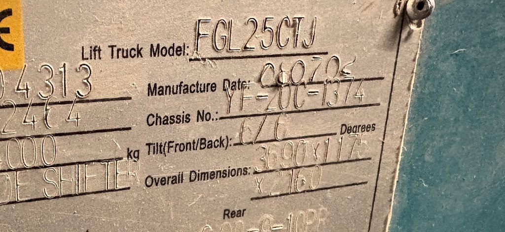 Feeler Heftruck Gas 3 delige mast