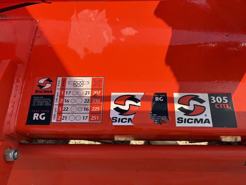 Sicma grondfrees 3.05 mtr