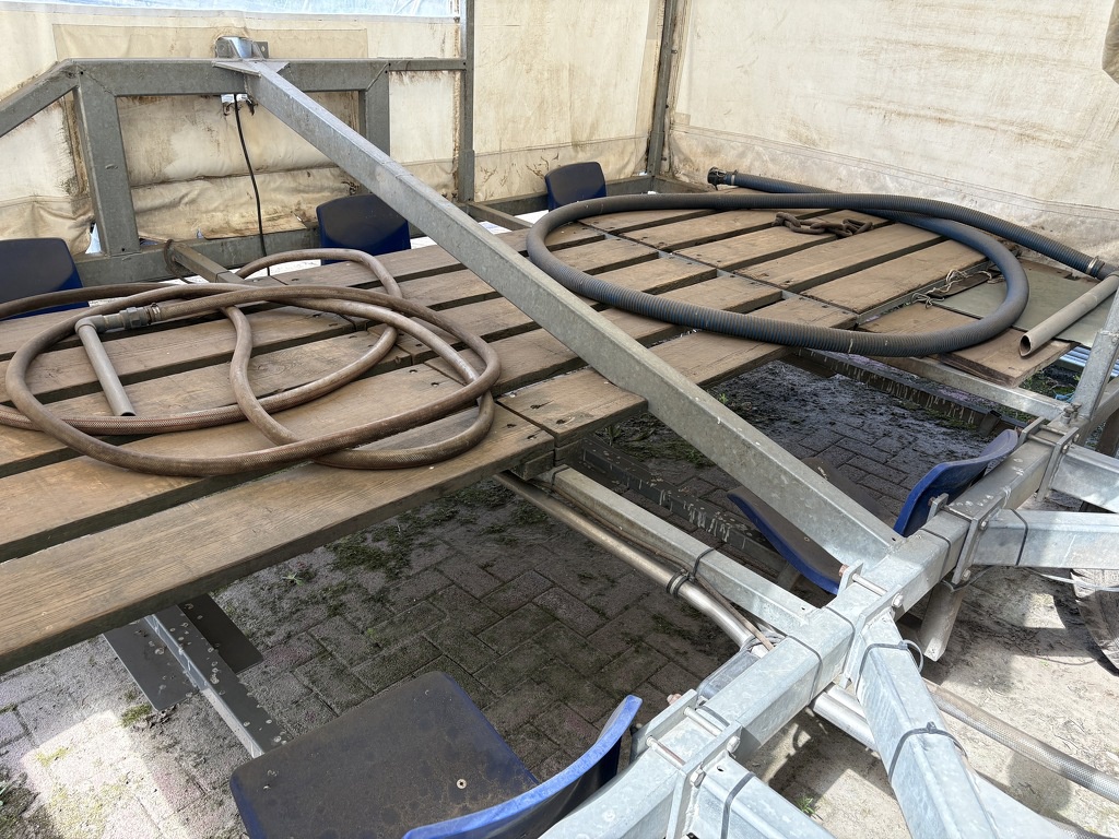 Prei plantmachine met huif 5 rij