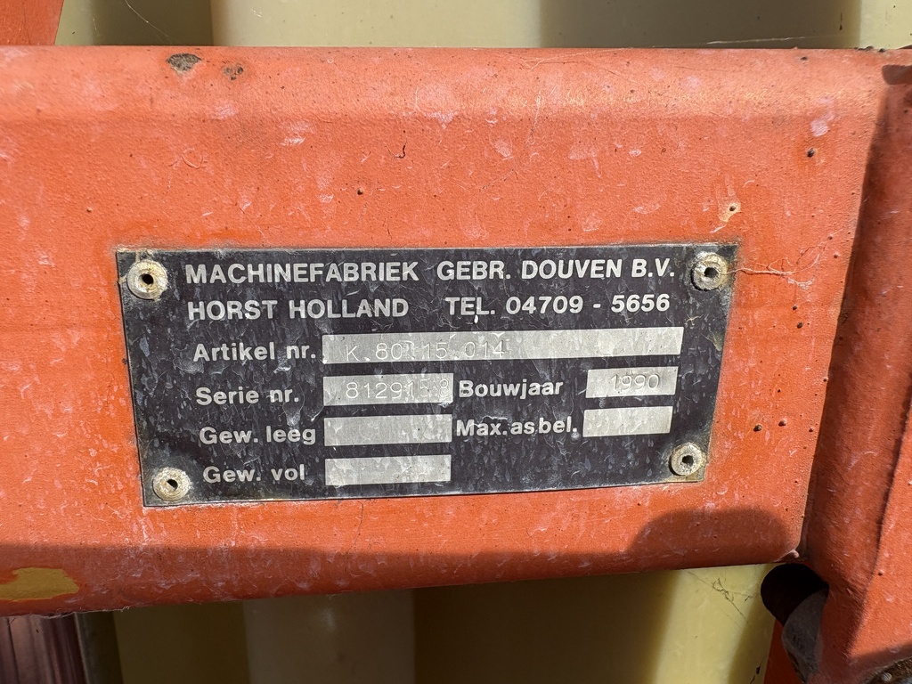 Douven veldspuit 15 mtr