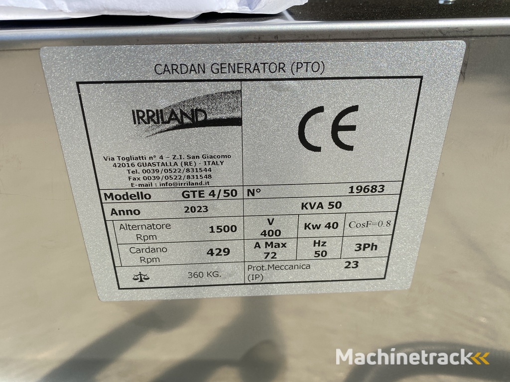 Stroomaggregaat Generator 50Kva Nieuw !!