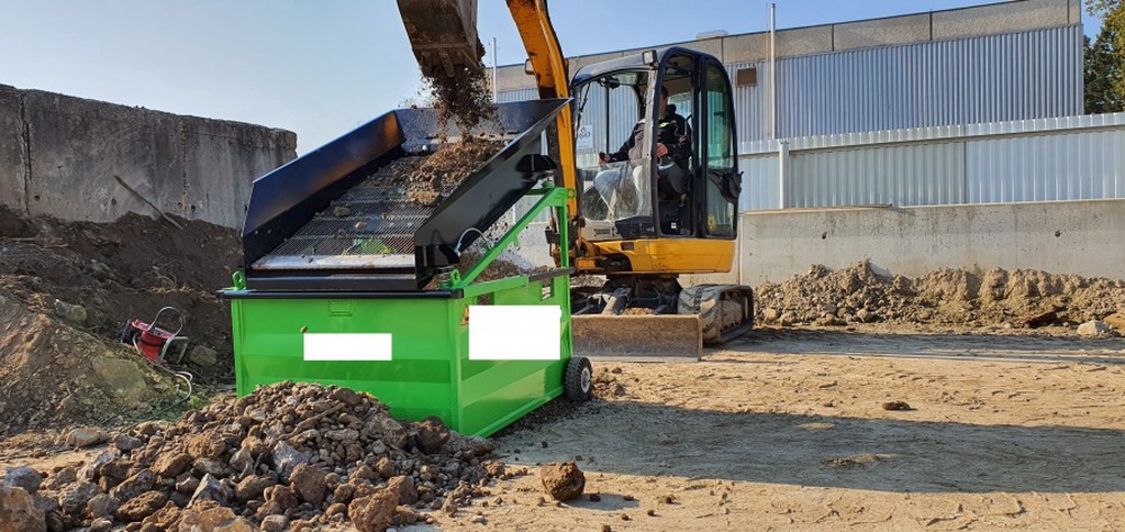 Gemakbak asbest zeef