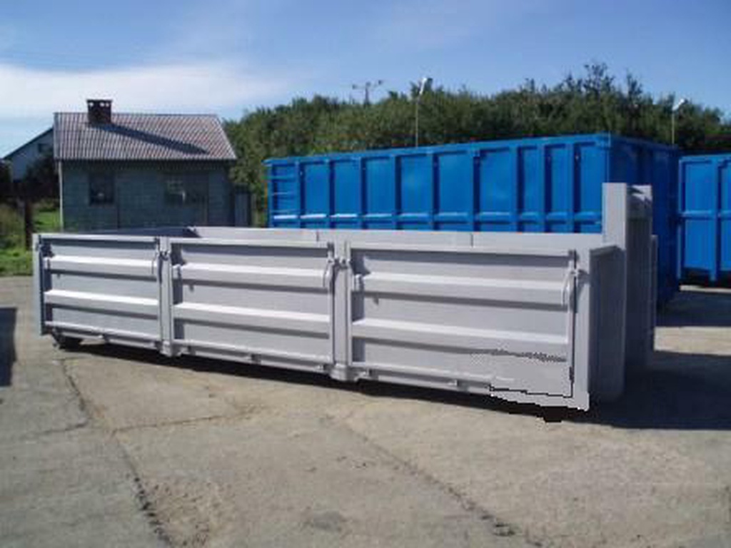 containers met stalen zijborden