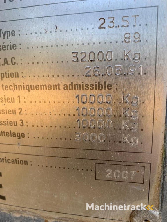 HURET BENNE FOND POUSSANT