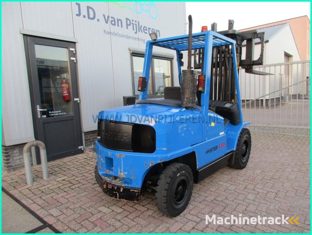 Hyster H4.50XM-5000kg-diesel-triplex5.3m-shift-4xhydr-4705uur