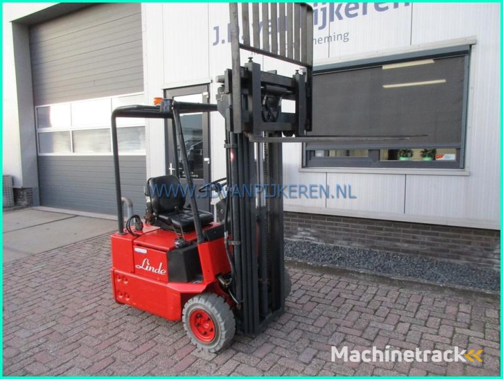 Linde E12-compact-7694hours-triplex4.7m-sideshift-battery83-