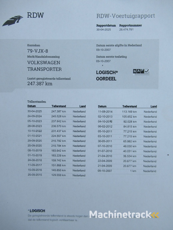 Volkswagen Transporter T5 2.5 TDI 96KW 340 DOKA Dubbelcabine