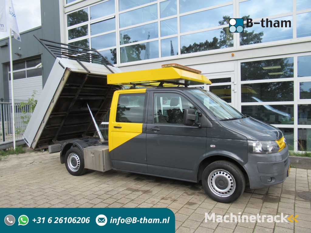 Volkswagen Transporter T5 2.0 TDI 75KW L2 DOKA Dubbelcabine Kipper Tipper