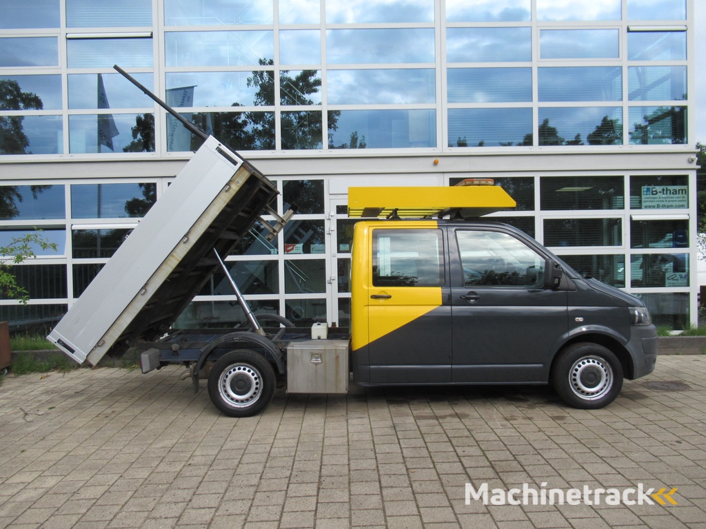 Volkswagen Transporter T5 2.0 TDI 75KW L2 DOKA Dubbelcabine Kipper Tipper