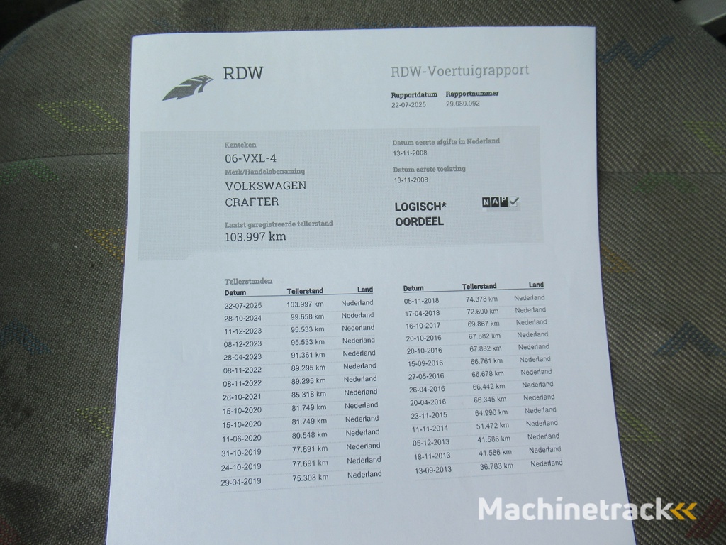 Volkswagen Crafter 35 40 46 2.5 TDI 80KW L3 DOKA Dubbelcabine