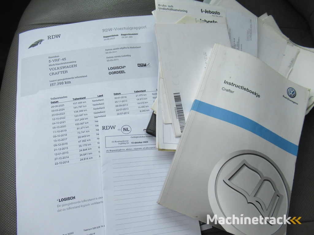 Volkswagen Crafter 32 2.5TDI 80KW Veegvuilkipper - Tipper