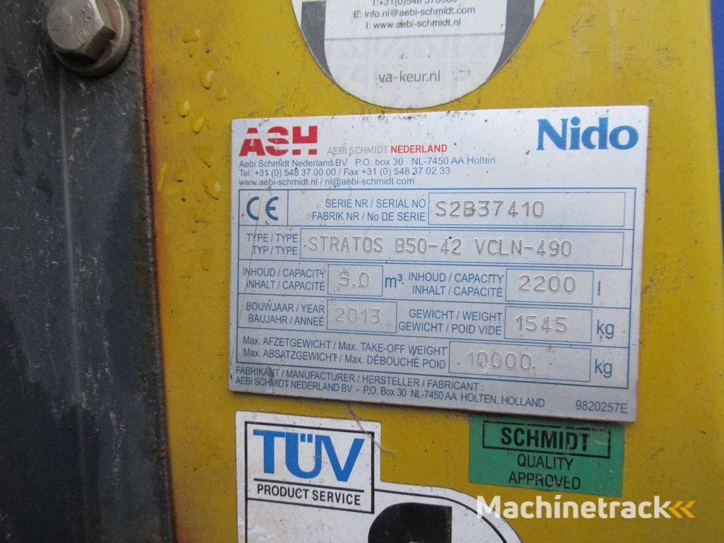 NIDO STRATOS B50-42 VCLN-490 5M3 + 2.200L HYDRO Salzstreuer Saltspreader Zoutstrooier