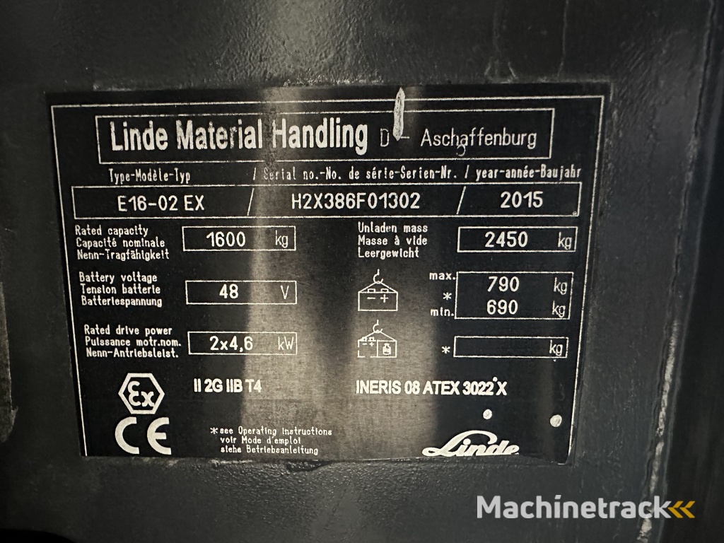E 16 - 386 / 02 Evo - Atex Proplan EX 2G / Zone 1 !! NEW battery !!