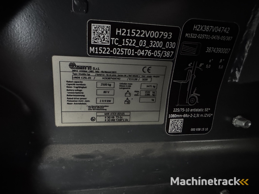 E 25 L - 387 / 01 * Atex Miretti EX 3GD / Zone 2 & 22 * Triplex FFL !!