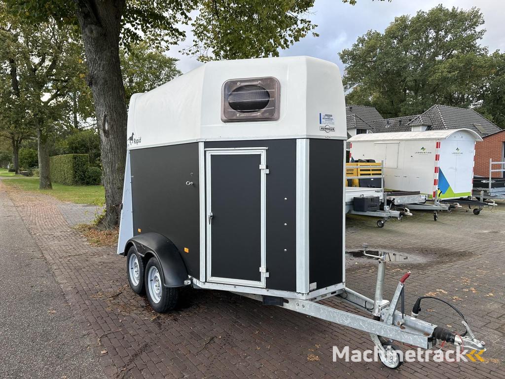 Humbaur Rapid 2 paards trailer zadelkamer