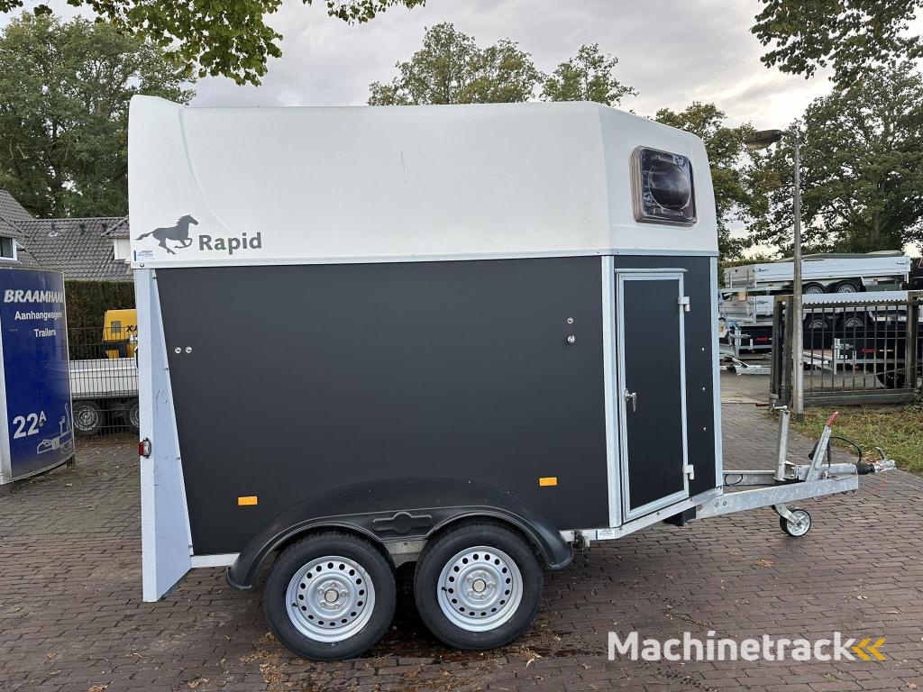 Humbaur Rapid 2 paards trailer zadelkamer