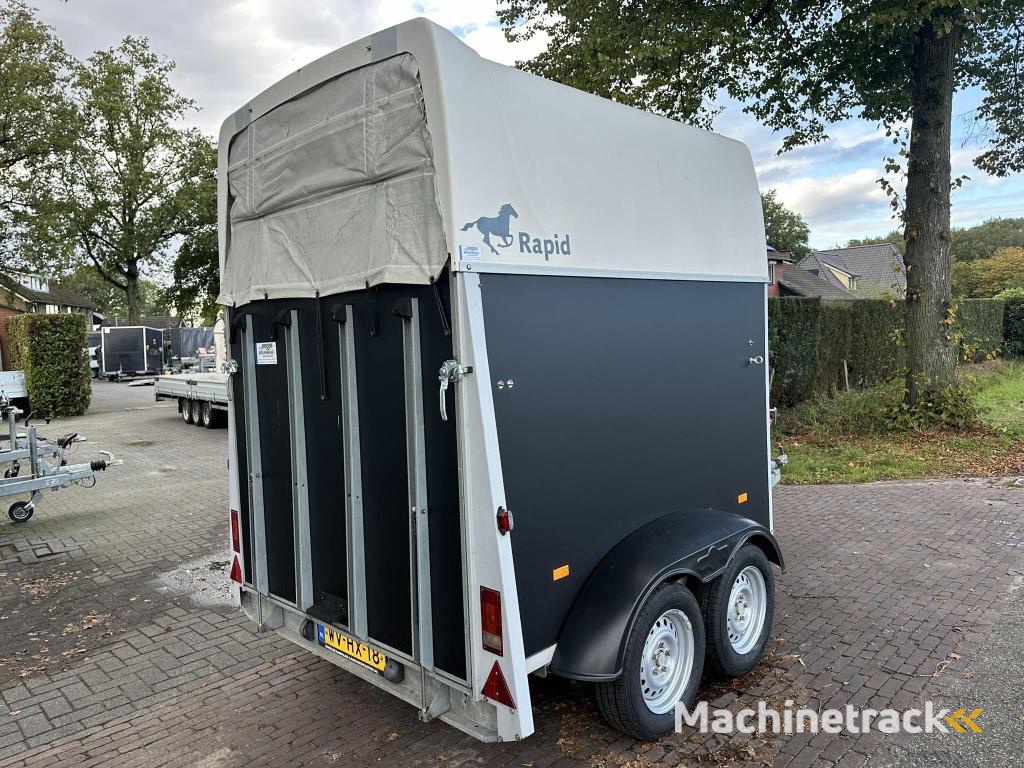 Humbaur Rapid 2 paards trailer zadelkamer