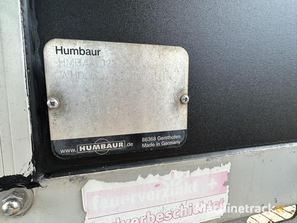Humbaur Rapid 2 paards trailer zadelkamer