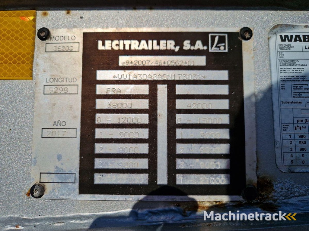 Lecitrailer PORTE CONTENEURS MULTI POSITIONS