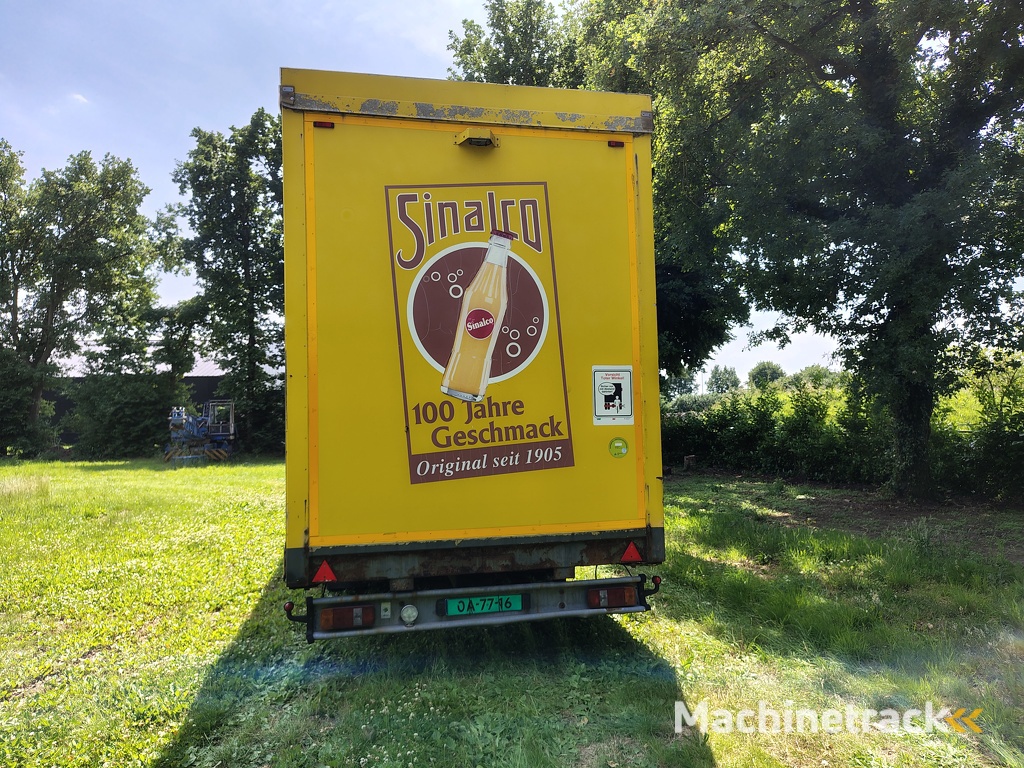 Semi dieplader met huif 3 asser, aluminium vloer, 2005