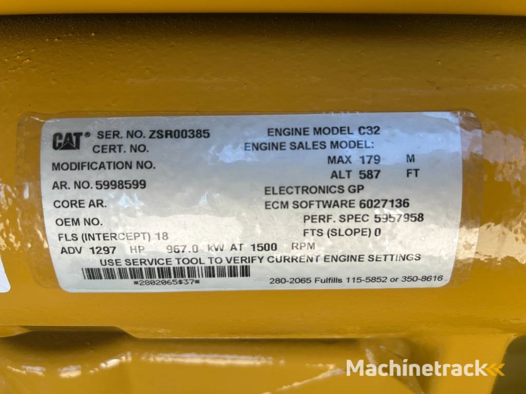 CAT DE1100GC - 1.100 kVA Standby Generator - DPX-18225