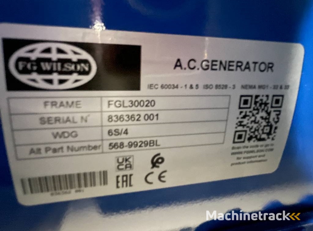 FG Wilson P88-3 - 88 kVA Genset - DPX-16007